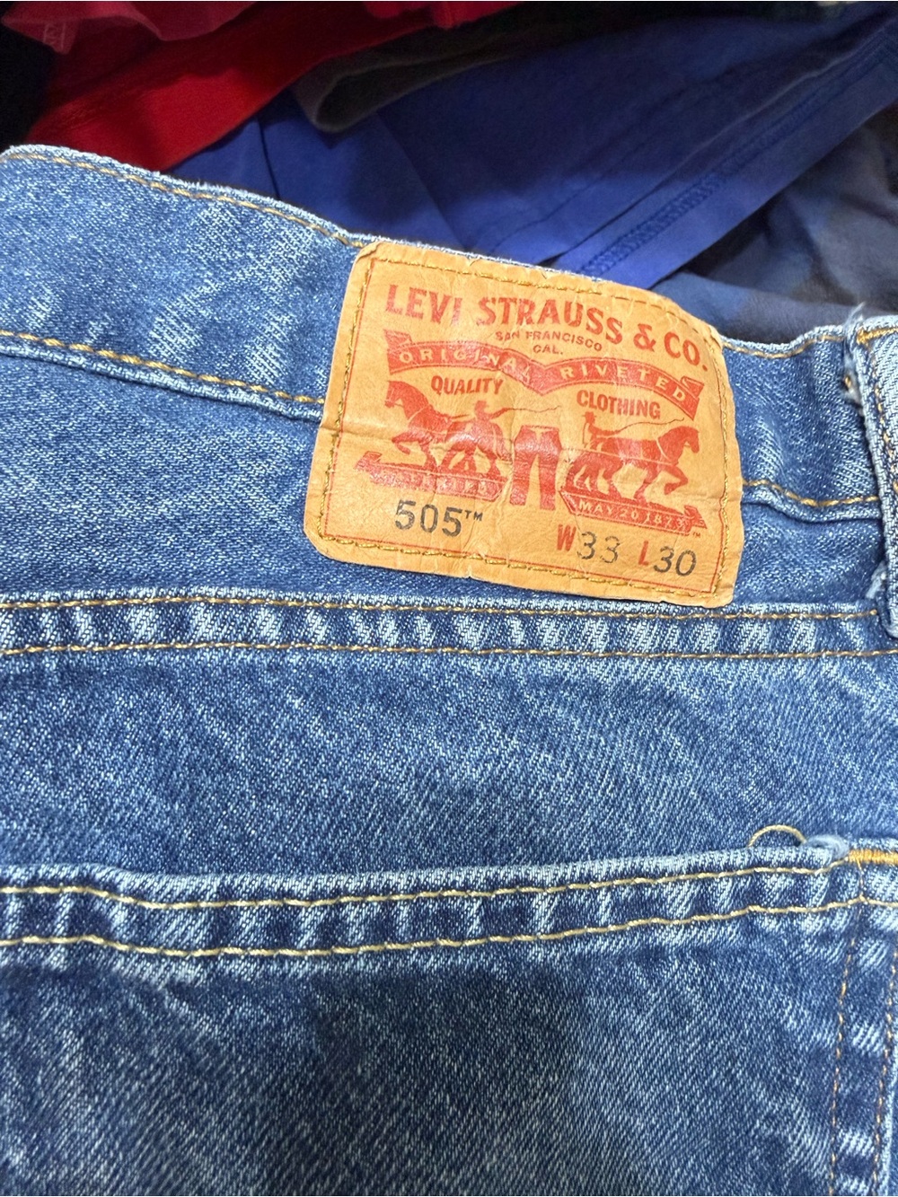 Men’s Levi’s 505 33x30 Lot of 5 Denim Jeans - Picture 4 of 6
